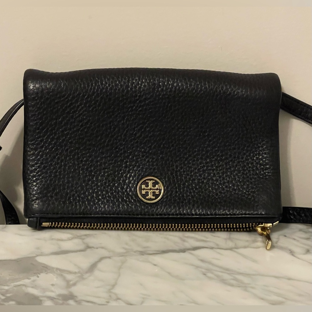 Tory Burch Pebbled Leather Crossbody Bag